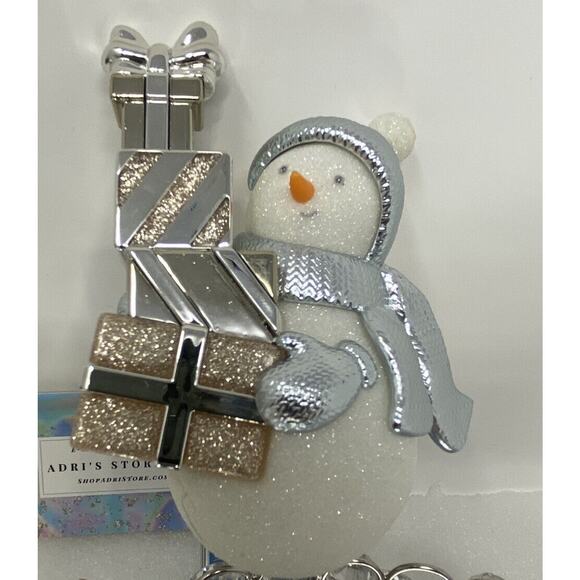 NEW HOLIDAY 2022 Bath & Body Works SILVER SNOWMAN WALLFLOWER PLUG IN - Picture 4 of 5